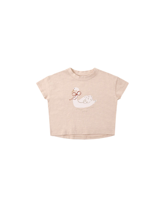 Rylee + Cru - Boxy Tee - Swan