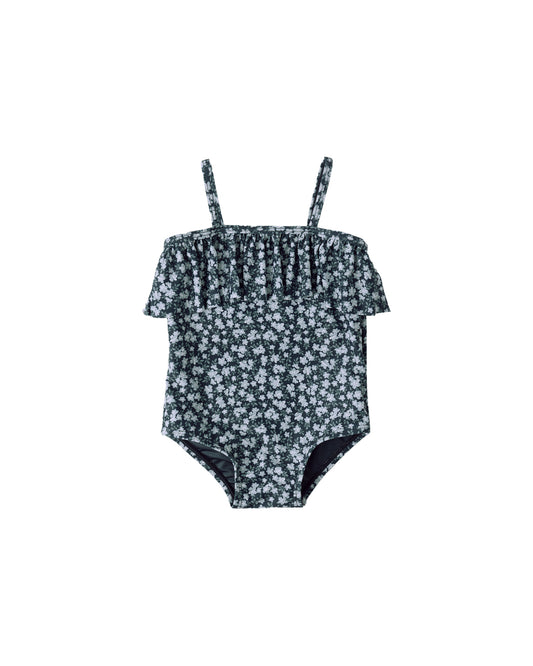 Rylee + Cru - Ruffle One-Piece - Navy Floral