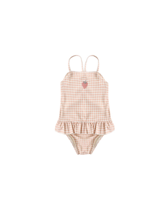 Rylee + Cru - Tori Skirted One-Piece - Petal Gingham