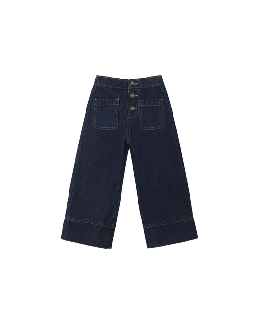 Rylee + Cru - Patch Pocket Pant - Dark Indigo