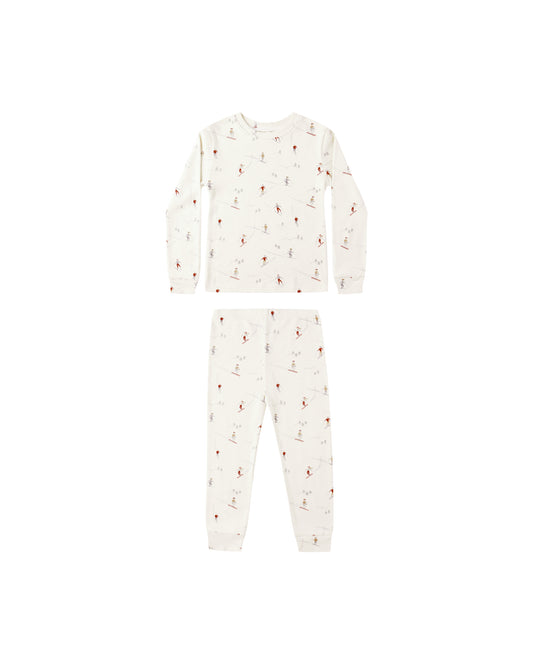 Rylee + Cru - Organic Long Sleeve Pajama Set - Skiers