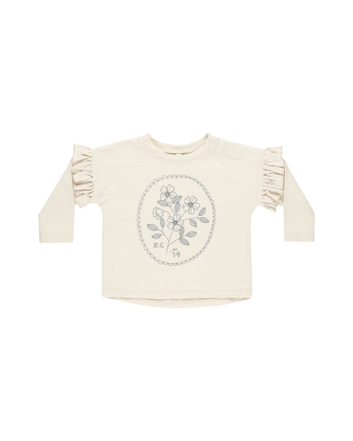 Rylee + Cru - Ruffle Long Sleeve Tee - Wildflower