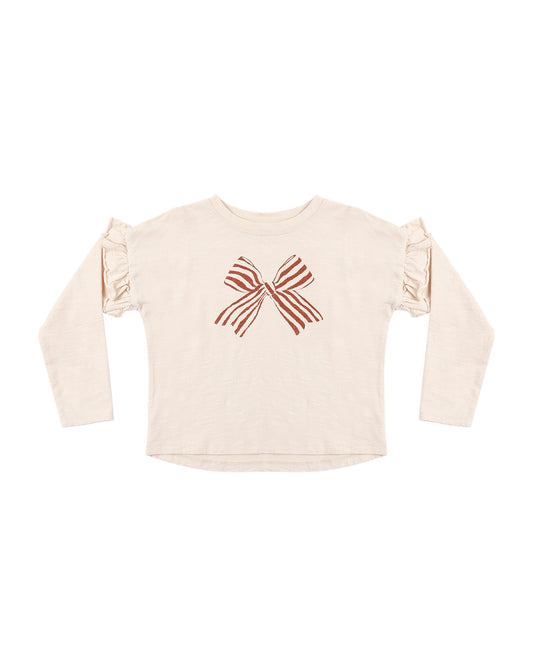 Rylee + Cru - Ruffle Long Sleeve Tee - Bow