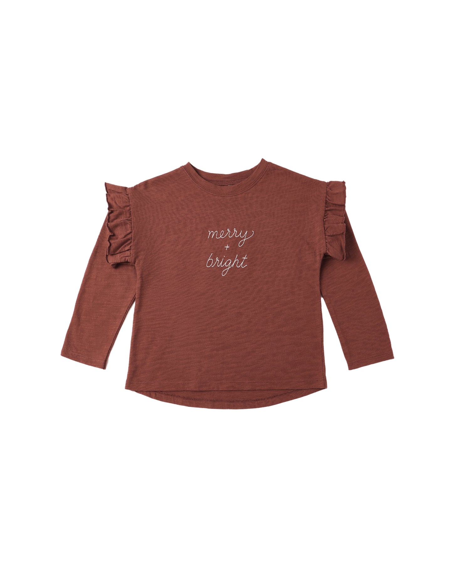 Rylee + Cru - Ruffle Long Sleeve Tee - Merry + Bright