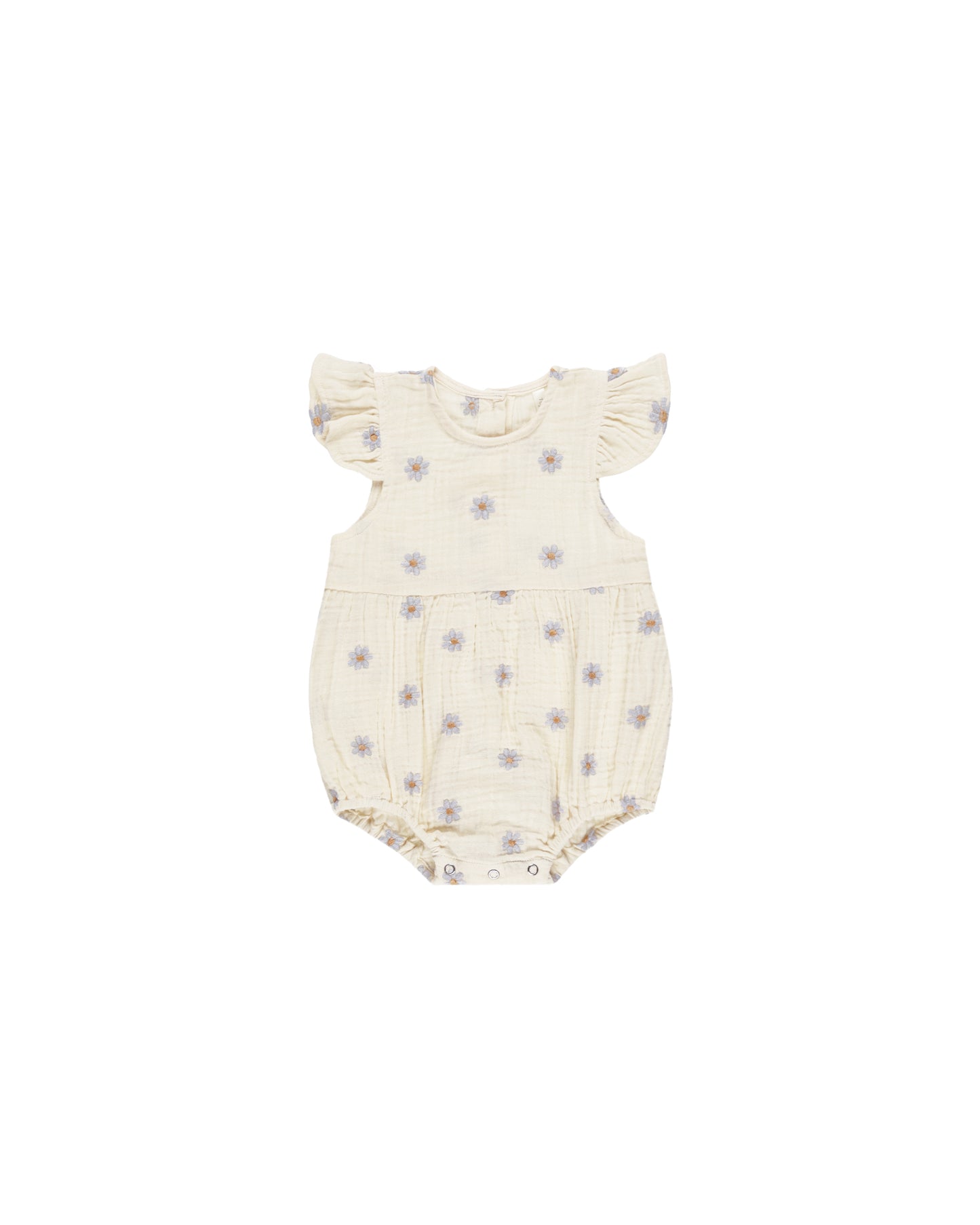 Rylee + Cru - Amelia Romper - Blue Daisies