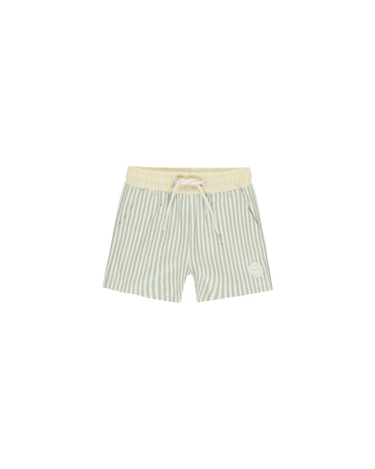 Rylee + Cru - Boardshort - Sage Stripe