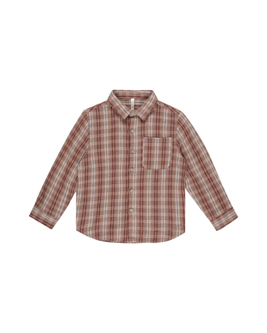 Rylee + Cru - Collared Long Sleeve Shirt - Autumn Plaid