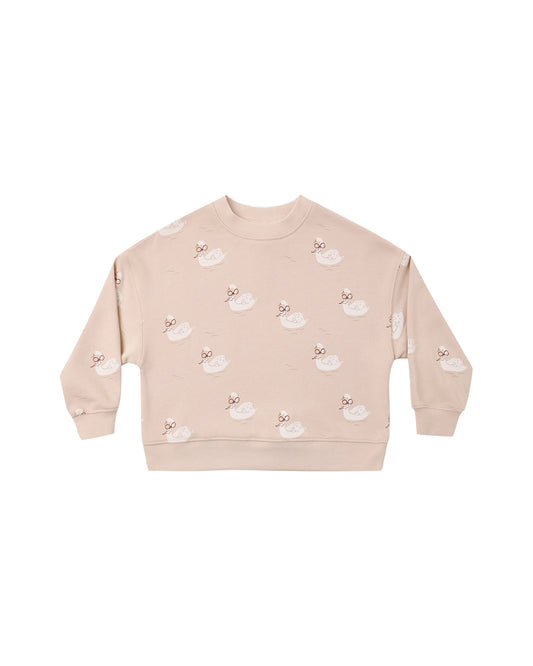 Rylee + Cru - Boxy Pullover - Swans
