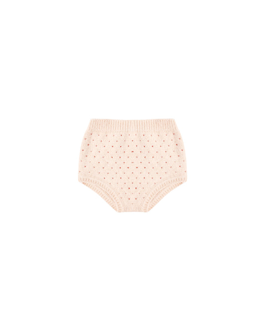 Rylee + Cru - Knit Bloomer - Ruby Speckle