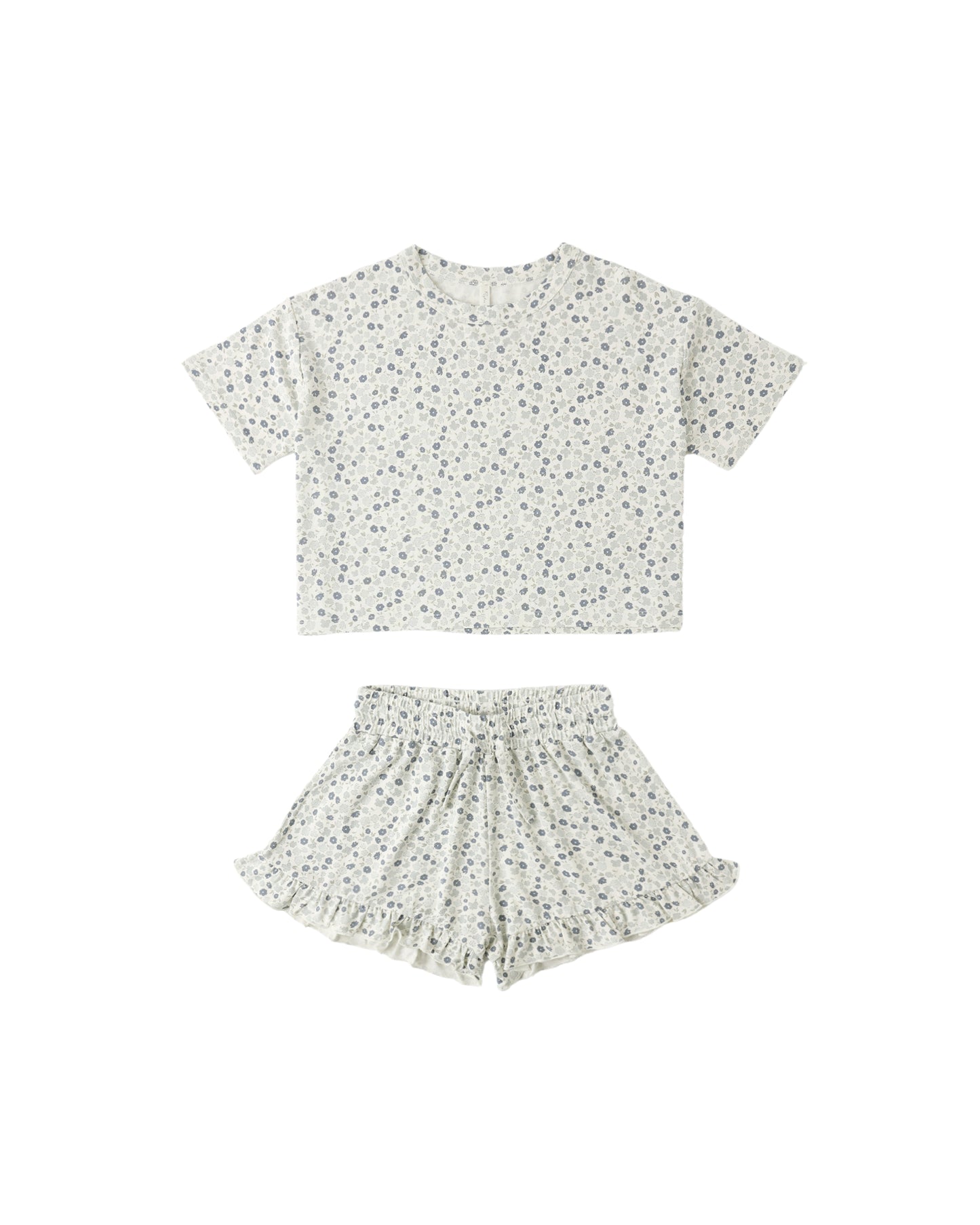 Rylee + Cru - Mosie Set - Blue Ditsy