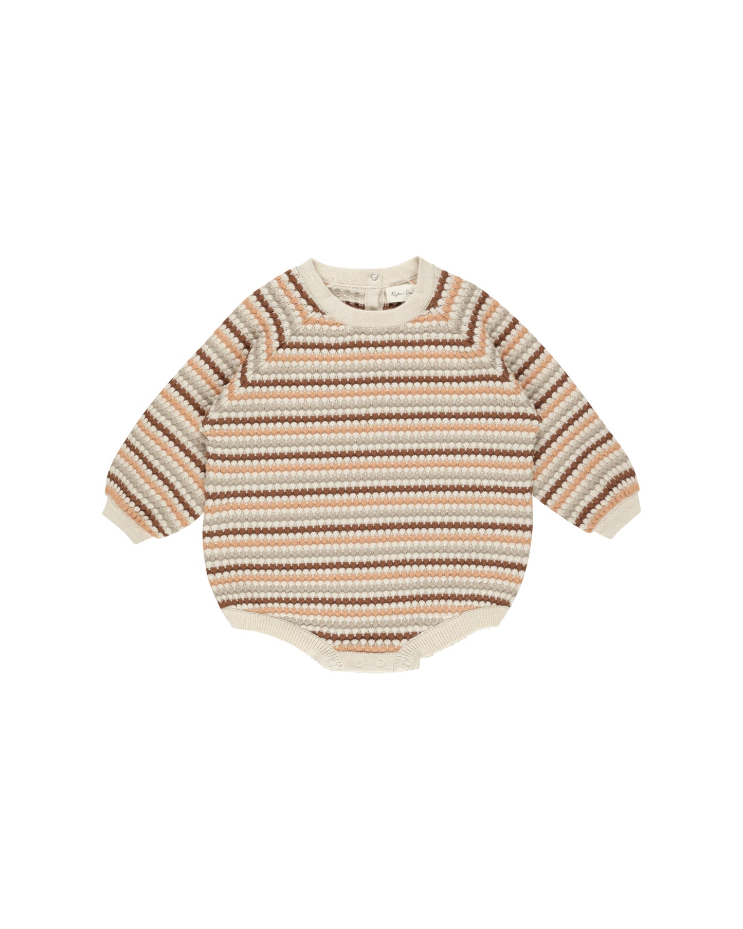 Rylee + Cru - Crewneck Romper - Honeycomb Stripe