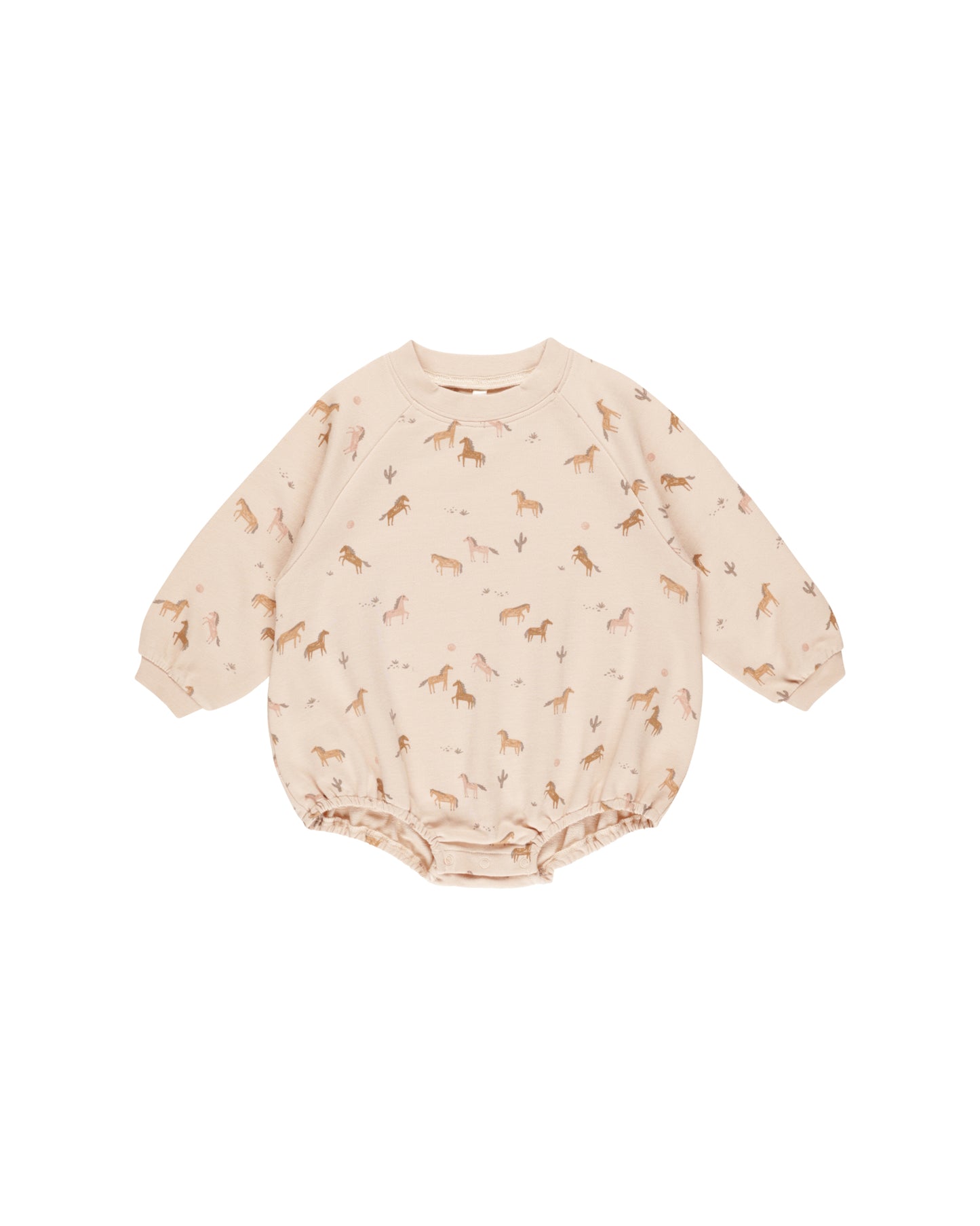 Rylee + Cru - Crewneck Romper - Horses