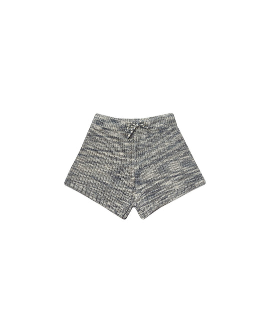 Rylee + Cru - Knit Shorts - Heathered Slate