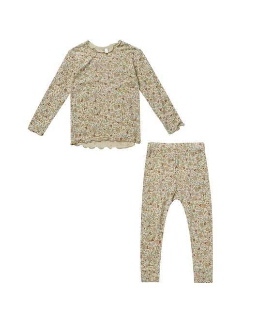 Rylee + Cru - Modal Pajama Set - Golden Garden