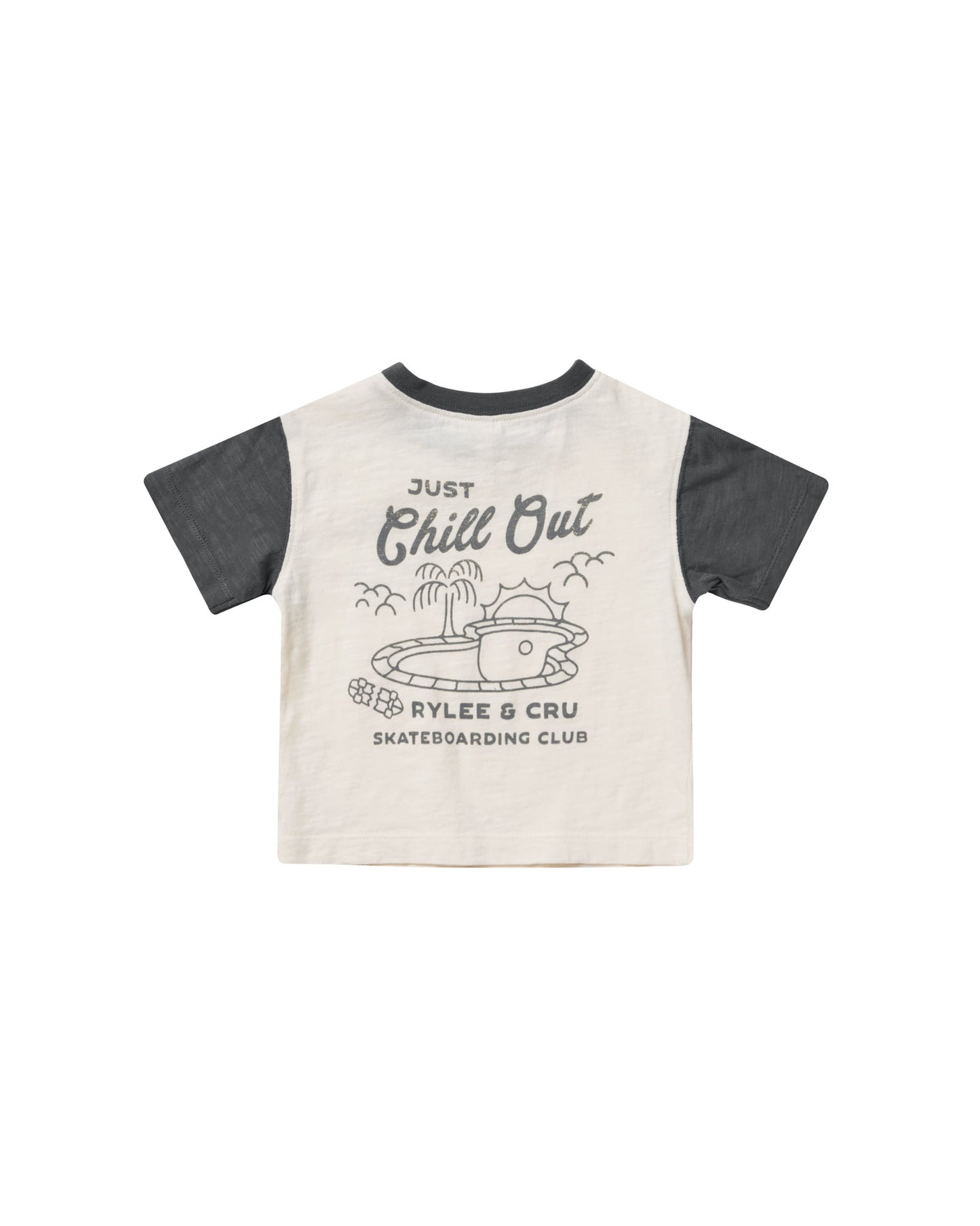 Rylee + Cru - Contrast Short Sleeve Tee - Chill Out