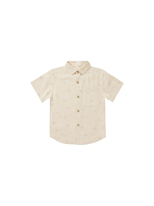 Rylee + Cru - Collared Short Sleeve Shirt - Palm