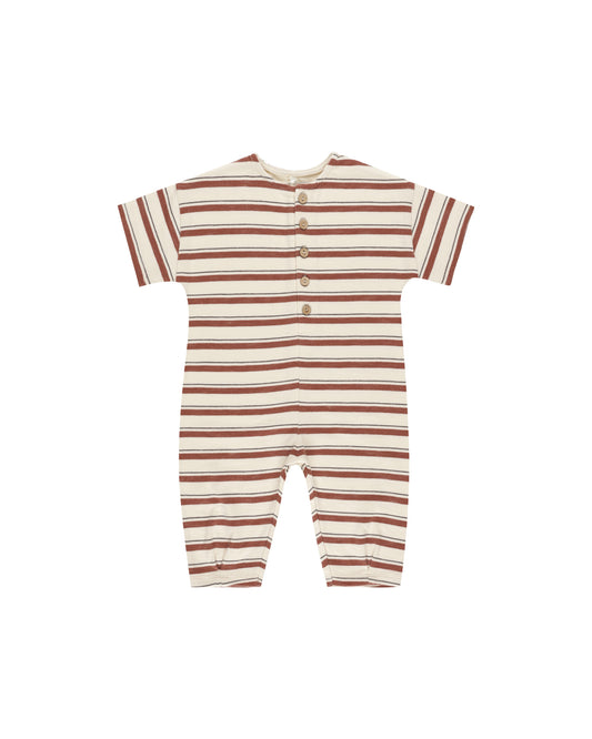 Rylee + Cru - Hayes Jumpsuit - Brick Stripe