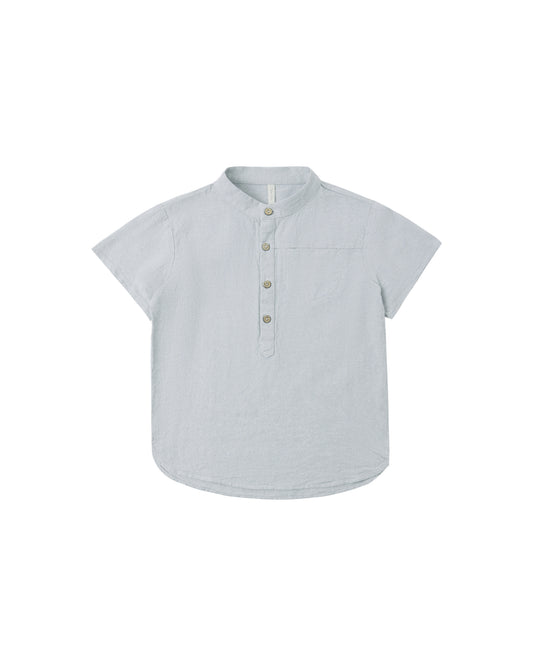 Rylee + Cru - Mason Shirt - Heathered Light Blue