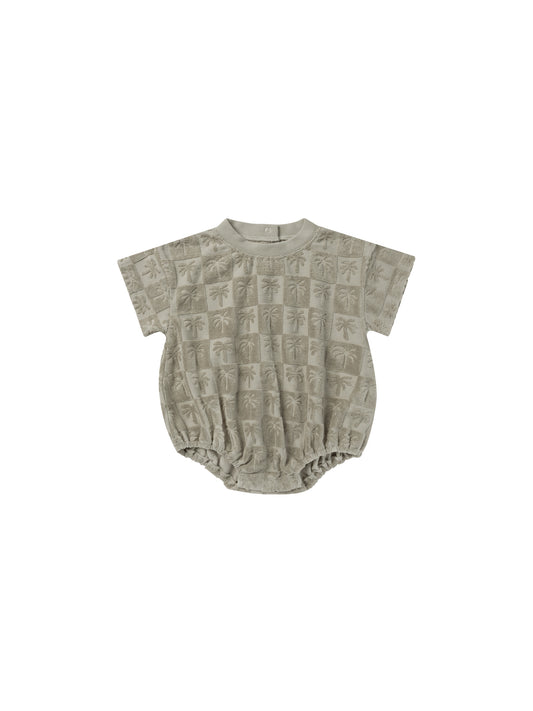 Rylee + Cru - Relaxed Bubble Romper - Palm Check