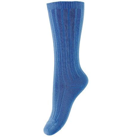 Condor -Ribbed Knee-High Sock - Blue