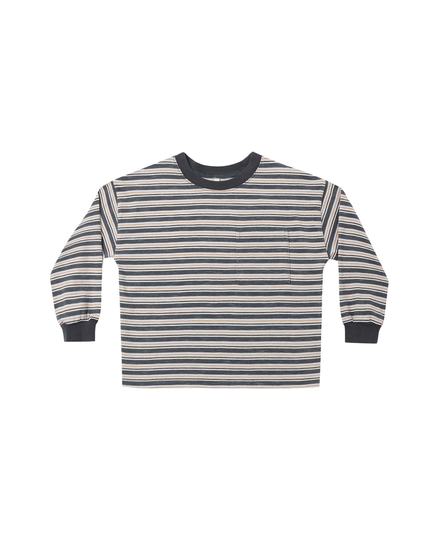 Rylee + Cru - Relaxed Long Sleeve Tee - Blue Stripe