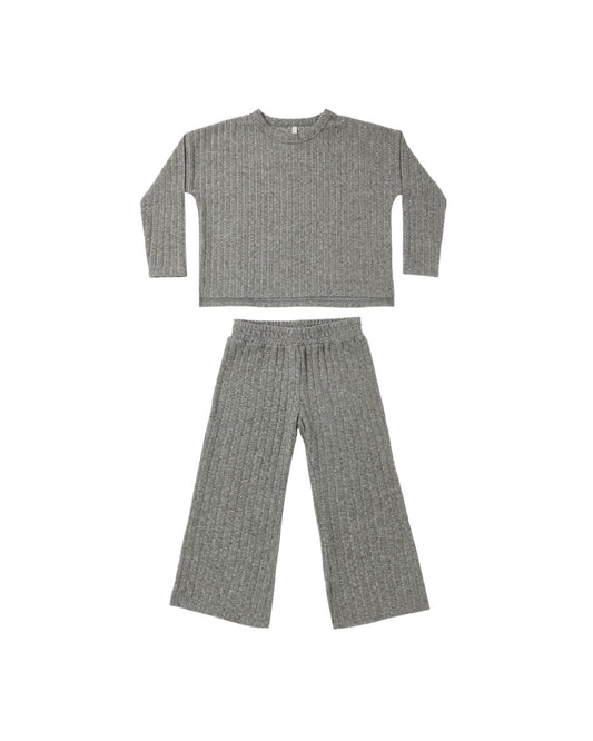 Rylee + Cru - Cozy Rib Knit Set - Evergreen