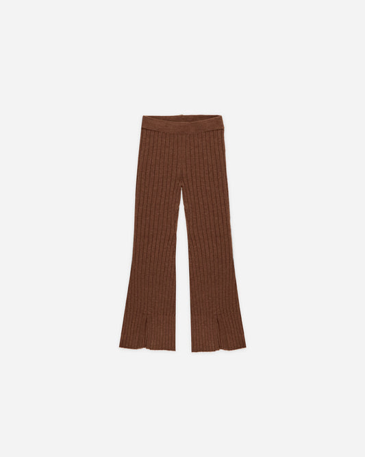 Rylee + Cru - Flare Knit Pant - Brown