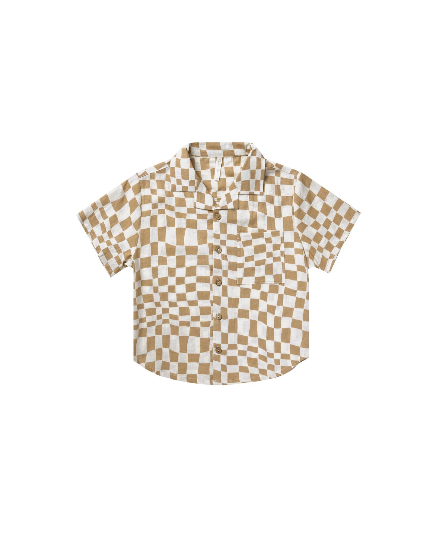 Rylee + Cru - Lapel Collar Shirt - Sand Check