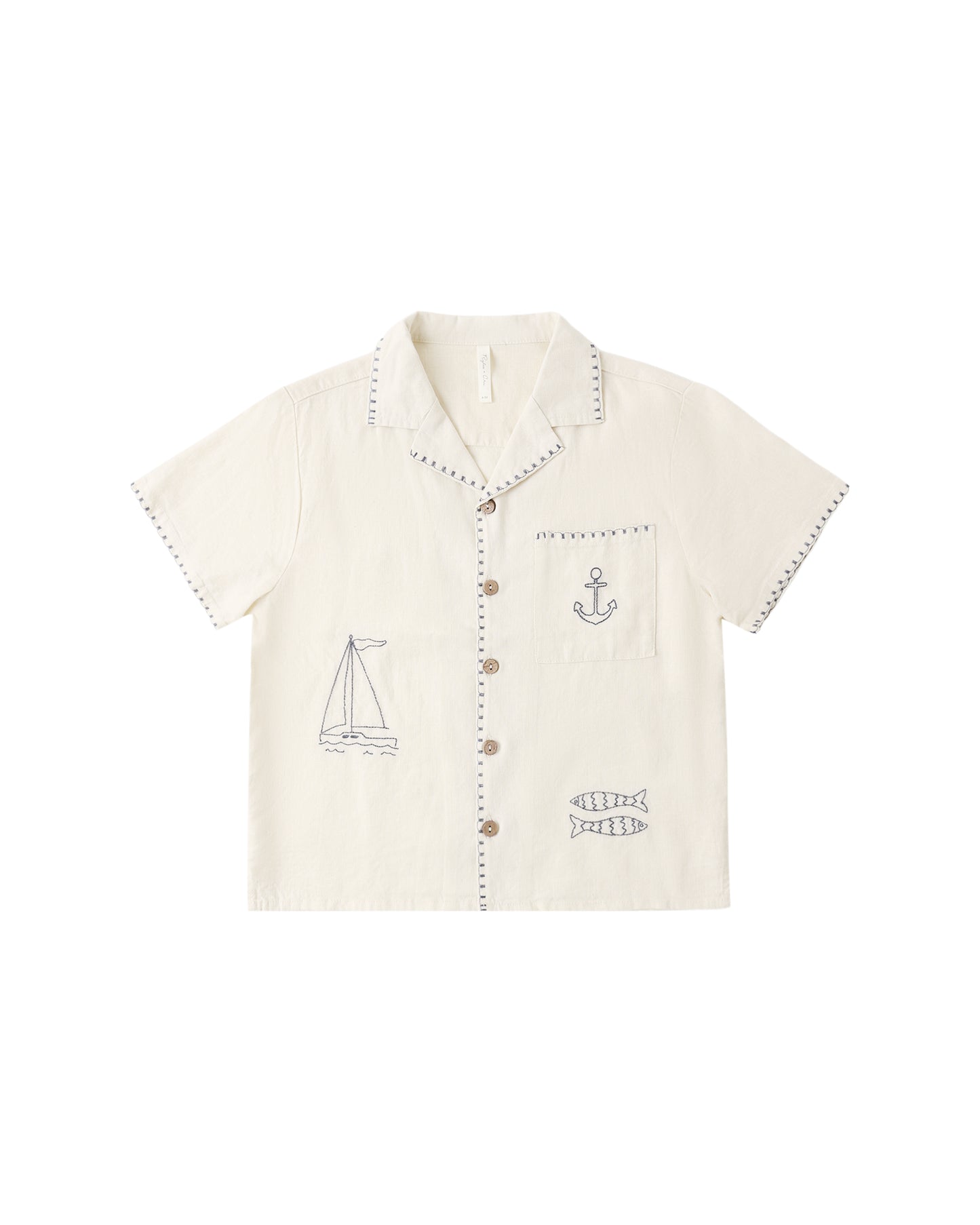Rylee + Cru - Lapel Collar Shirt - Sailor