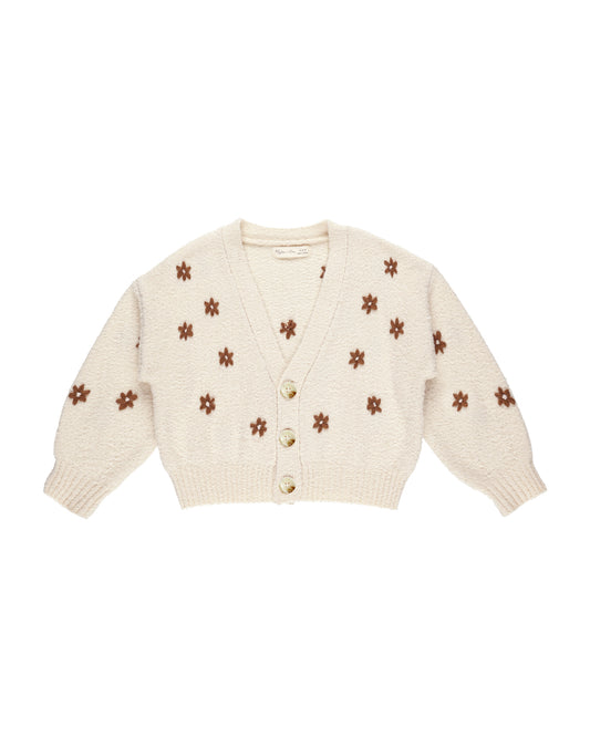 Rylee + Cru - Boxy Crop Cardigan - Flowers