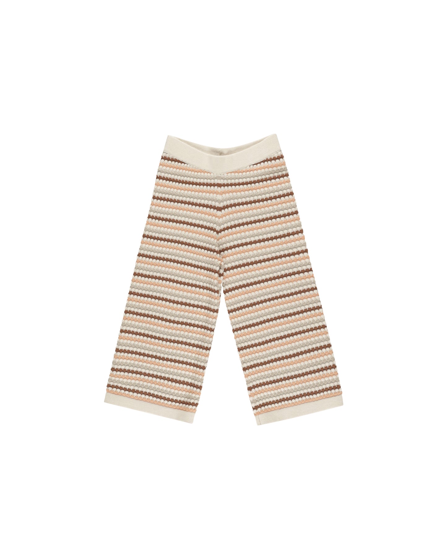 Rylee + Cru - Knit Wide Leg Pant - Honeycomb Stripe