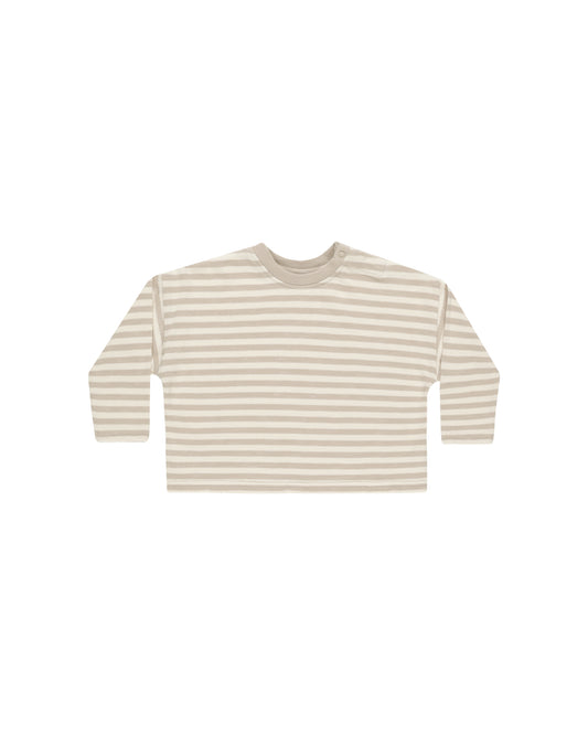 Rylee + Cru - Camden Long Sleeve Tee - Pebble Stripe