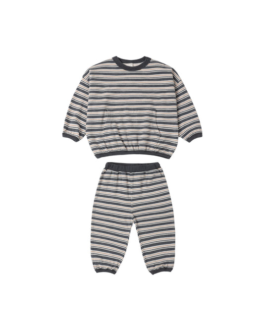 Rylee + Cru - Relaxed Set - Blue Stripe