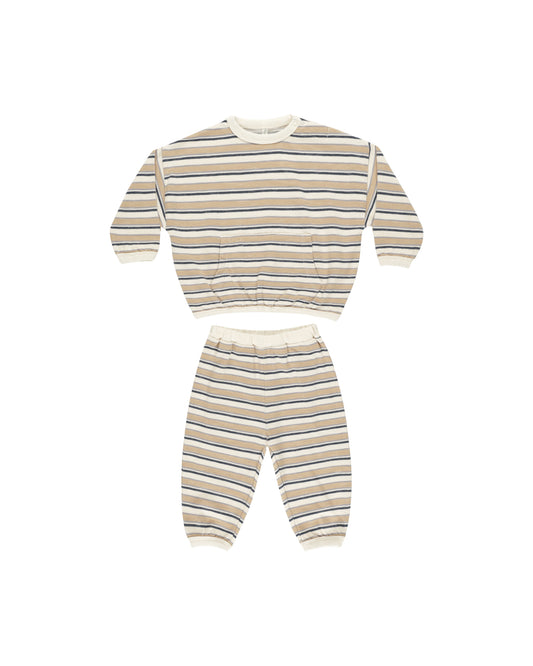 Rylee + Cru - Relaxed Set - Blue Vintage Stripe