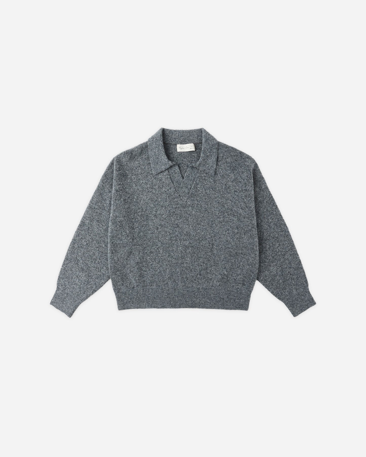 Rylee + Cru - Collared Sweater - Heathered Grey