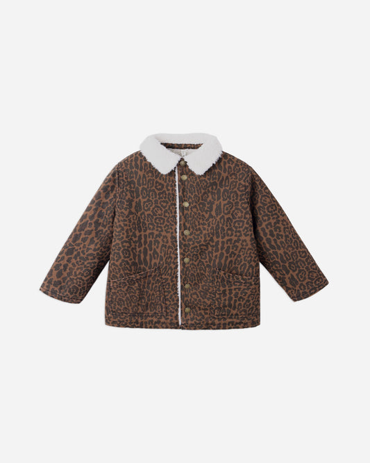 Rylee + Cru - Long Chore Coat - Leopard
