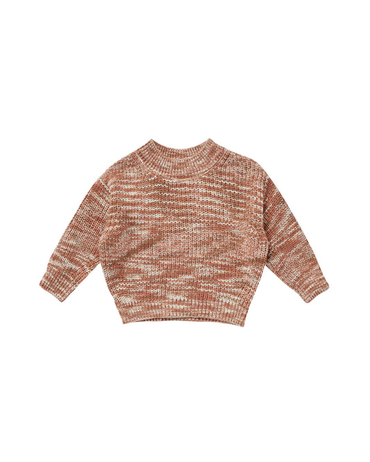 Rylee + Cru - Relaxed Knit Sweater - Heathered Spice