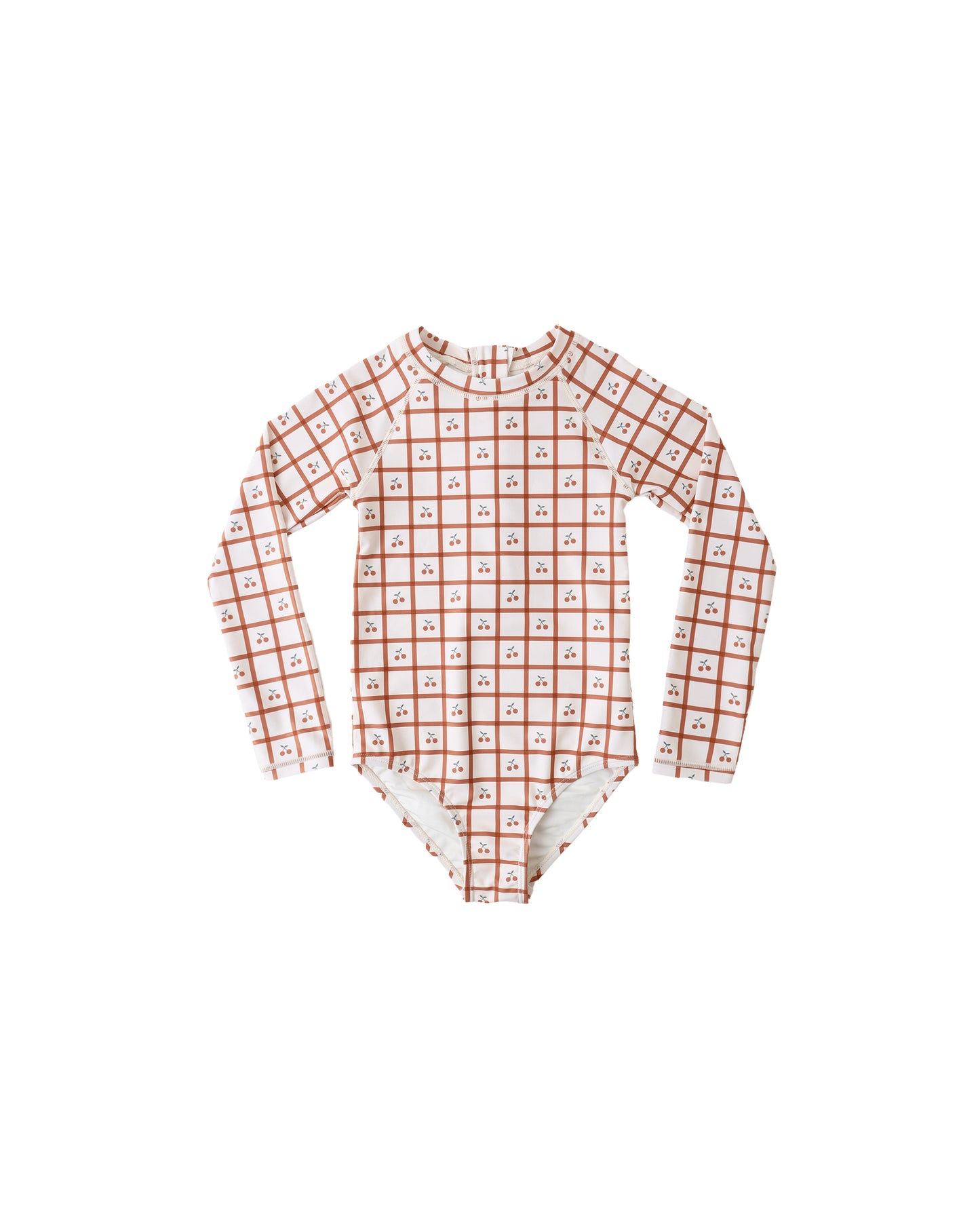 Rylee + Cru - Delphine Rashguard One-Piece - Cherry Check