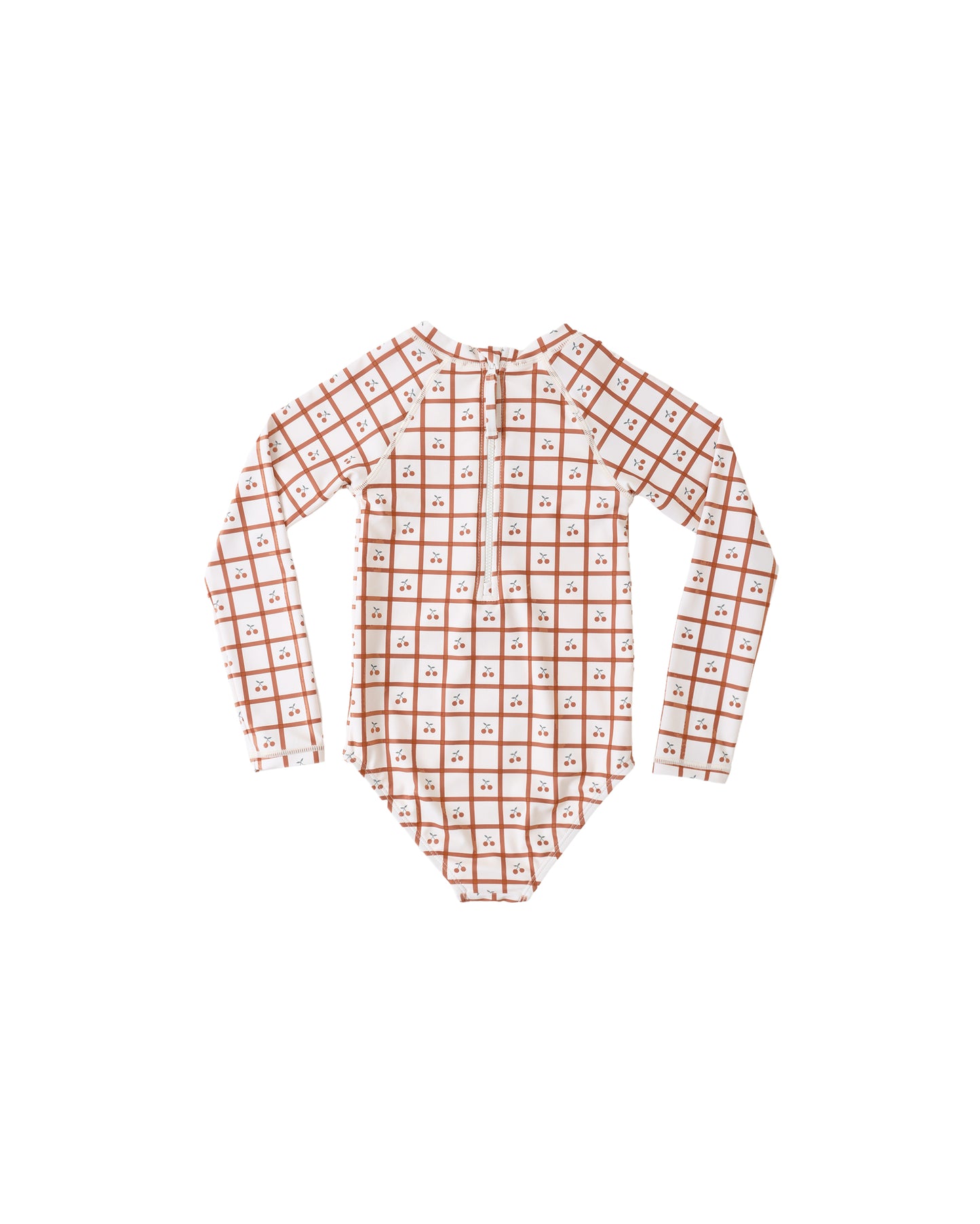 Rylee + Cru - Delphine Rashguard One-Piece - Cherry Check