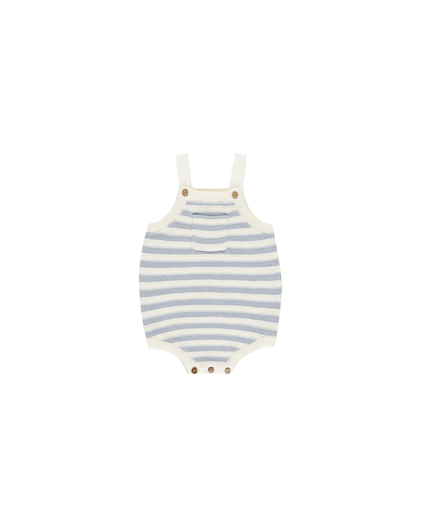 Rylee + Cru - Ashton Knit Romper - Blue Stripe