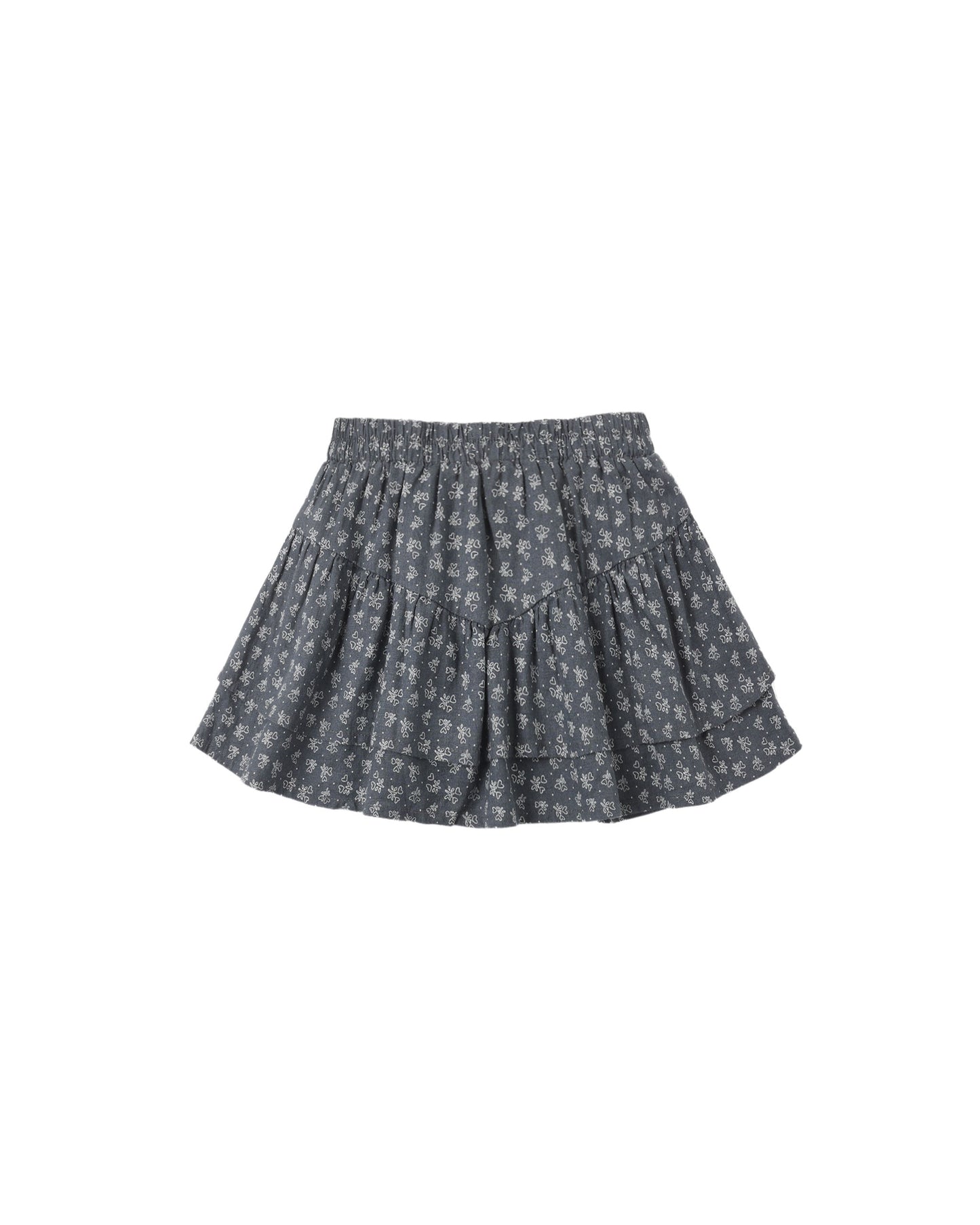 Rylee + Cru - Tiered Mini Skirt - Heart Ditsy