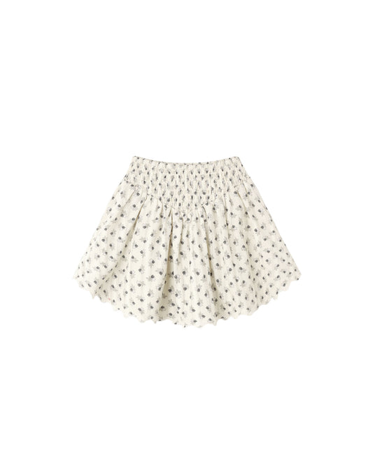 Rylee + Cru - Smocked V Mini Skirt - Vintage Fleur