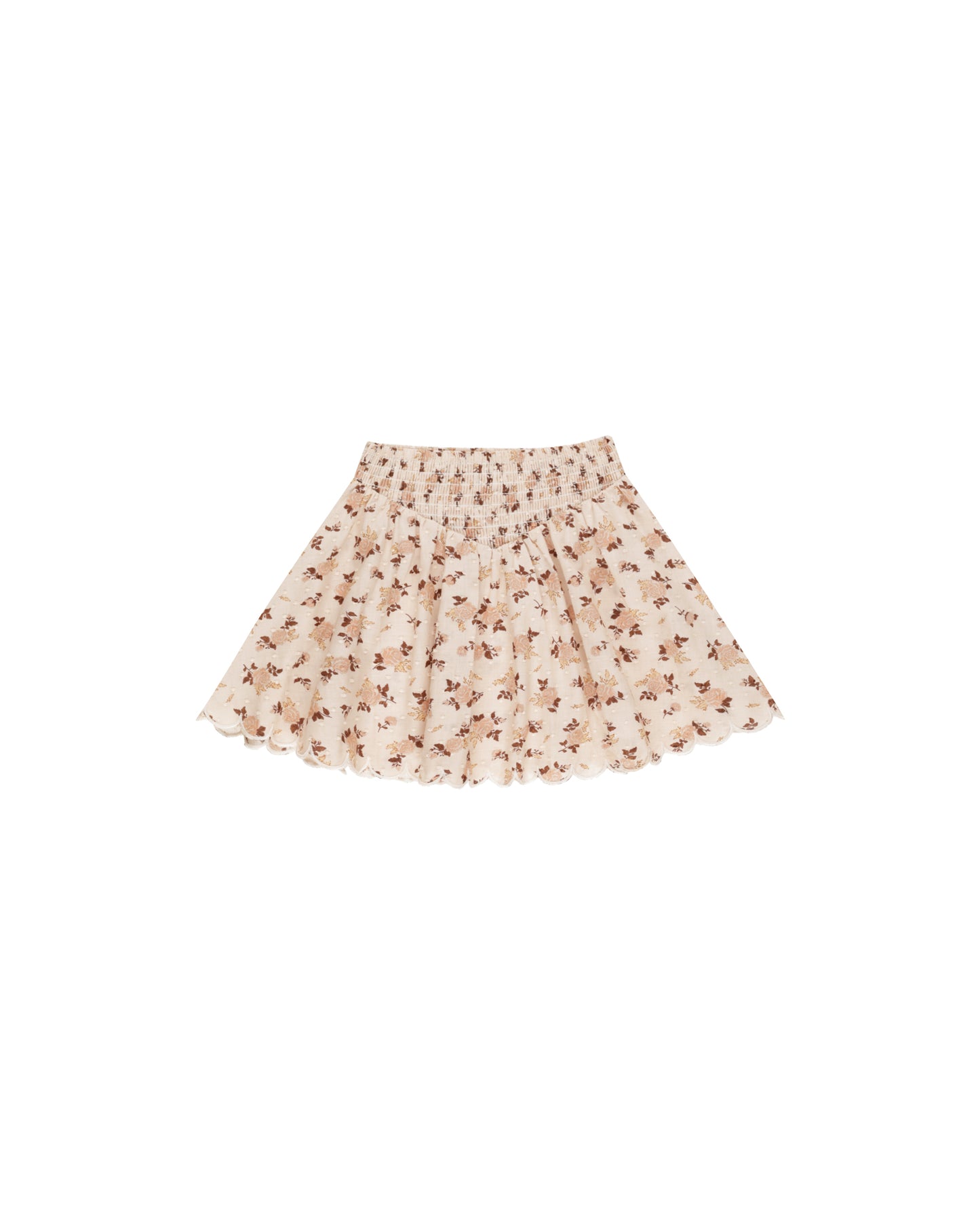 Rylee + Cru - Smocked V Mini Skirt - Harvest Rose