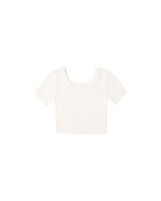 Rylee + Cru - Scallop Tee - Natural
