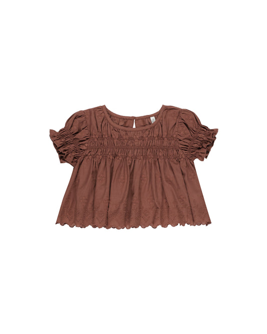 Rylee + Cru - Colette Top - Brick