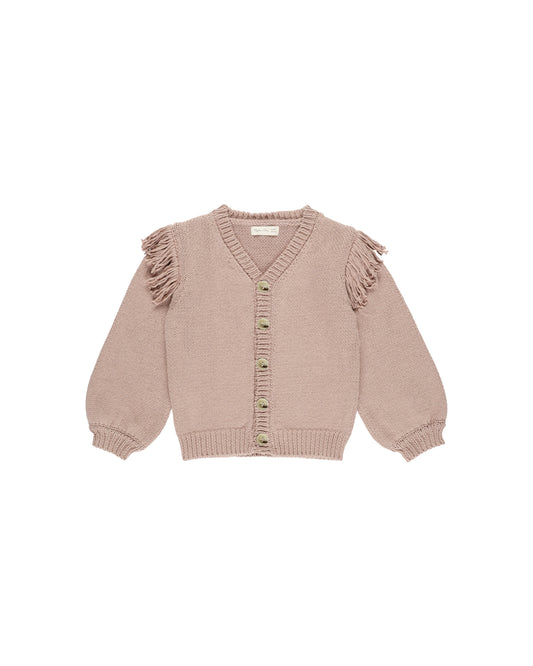 Rylee + Cru - Fringe Cardigan - Rose