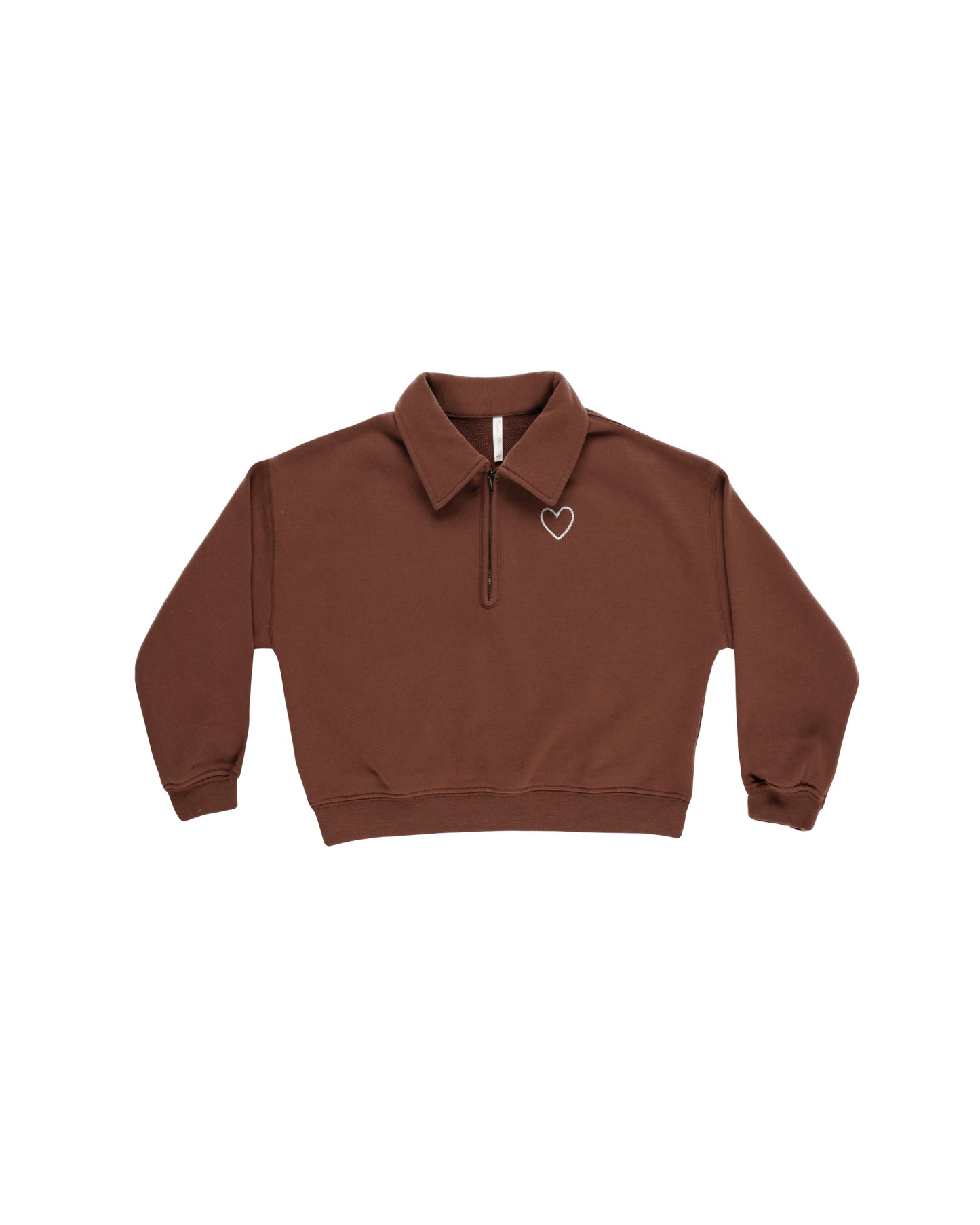 Rylee + Cru - Quarter Zip Pullover - Brick