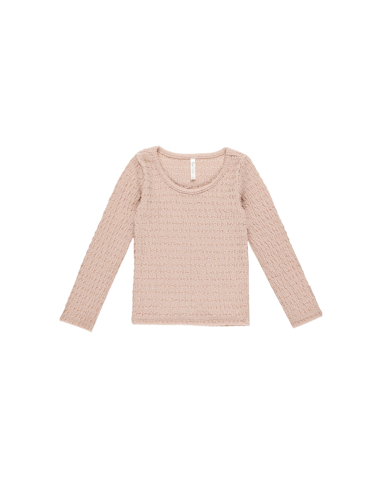 Rylee + Cru - Textured Long Sleeve Top - Rose