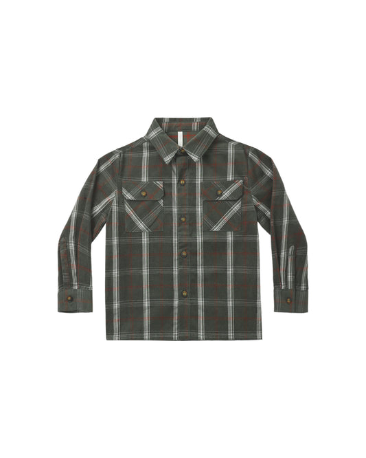Rylee + Cru - Pocketed Flannel - Holiday Plaid