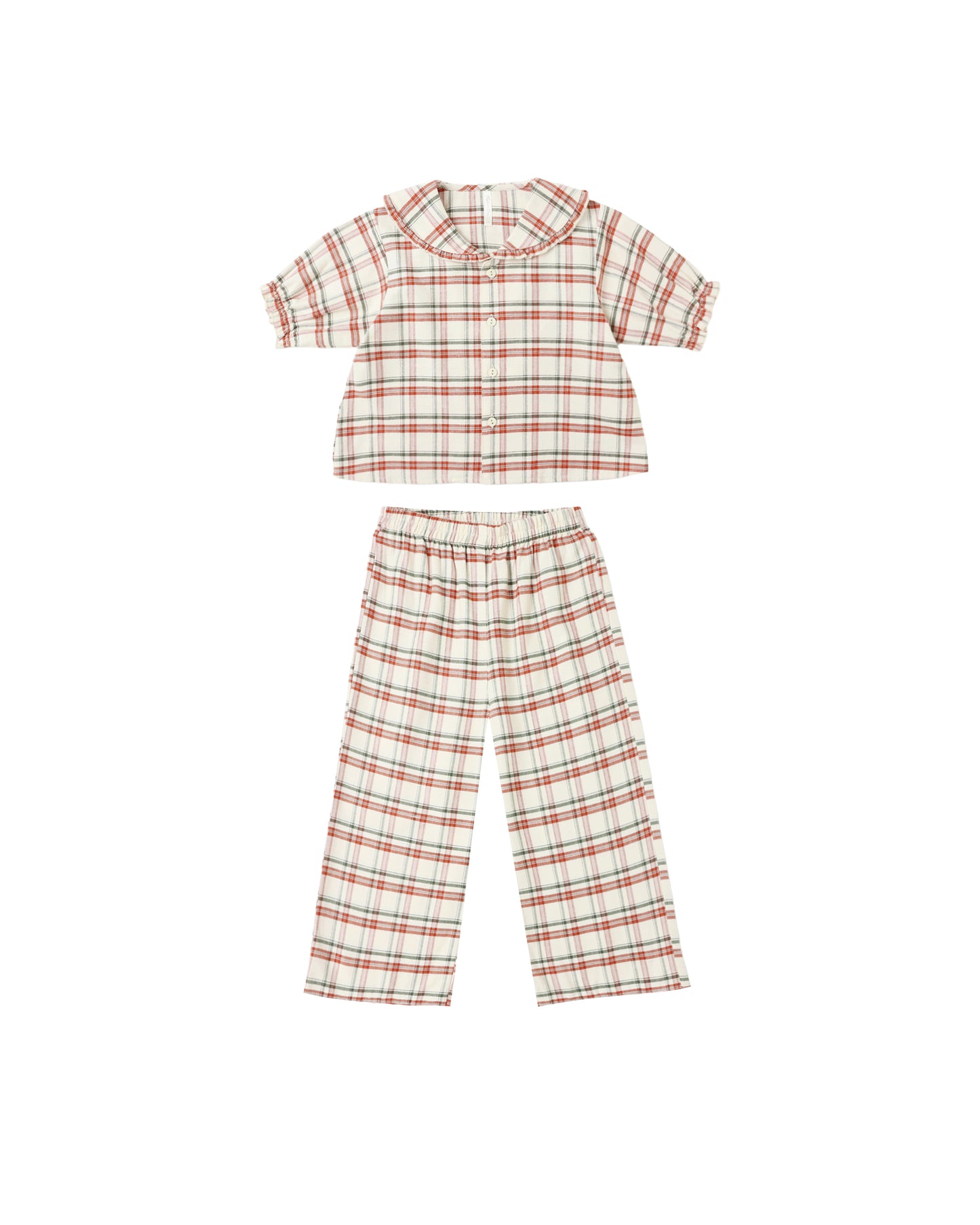 Rylee + Cru - Ruffle Pajamas - Holiday Flannel